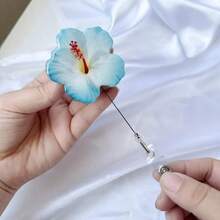 Acrylic Flat Gerbera Daisy Retractable Badge Reel, 360 Degree Rotating Alligator Clip Sleeve Badge Holder For Doctors, Nurses - one-size - View 12