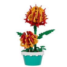 Micro Granule Potted Building Block Immortal Flower, Immortal Flower Building Block Potted Set, Cute Home Decor, Desktop Decor, Multifunctional And Original Gift Idea, Artificial Potted Decor, Holiday Gift, Birthday Gift, Christmas Gift, New Year Gift, Party Decoration - Multicolor - View 20