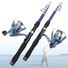 SEACHASER Juego de equipo de pesca: Caña de pescar giratoria y carrete 3000, acción M, para un lanzamiento fácil y pesca a larga distancia, perfecto para atrapar peces grandes. El set completo facilita viajar y salir de inmediato. - Multicolor - Ver 4