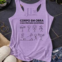 Tank Top For Bodybuilding, Gym, Fitness Fashion, Muscular Woman, Plus Size Fashion - Màu Lilac Tím - Xem 1