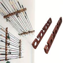 Fishing Rod Rack, Holds Up To 7 Fishing Rods, Wall-Mounted Or Ceiling-Mounted Fishing Rod Holder, Vertical Or Horizontal Fishing Rod Stand - Tree - View 4