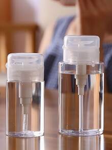 2入/1入 空壓泵瓶 100ml/200ml 迷你壓泵分裝瓶 適用於指甲油卸除液 旅行裝 100ml 美甲壓瓶 酒精指甲油卸除液清潔水分裝瓶 大容量卸妝空瓶工具 化妝品分裝瓶 適合化妝品與指甲油卸除液 護膚液 輕便旅行 易單手操作 旅行必備 - 無色 - 查看 3