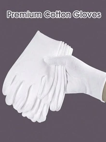 Gants hydratants en coton, modèle unisexe pour les mains sèches et gercées, gants de travail respirants et élastiques convenant à l'eczéma, l'inspection de bijoux, le SPA et plus, blanc - Multicolore - Voir 6