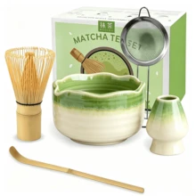 1 pieza/5 piezas Juego de té Matcha japonés, incluye tazón de Matcha, batidor de Matcha, taza de Matcha, revolvedor, cuchara de té, juego de tazón de té, herramientas de preparación de Matcha, herramientas para hacer postres y bebidas, caja de regalo japonesa, Juego de revolver Matcha Matsushiro, regalo de vacaciones para amantes del Matcha - Multicolor - Ver 9