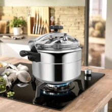 Nồi áp suất chống cháy nổ bằng nhôm - Nồi hầm đa năng dung tích lớn, phù hợp với bếp ga gia đình. - Xem 3
