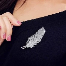 Sản phẩm mới về: Ghim cài áo hình lông vũ thanh lịch - Trâm cài hình lông vũ - Xem 4