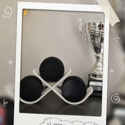 2pcs Modular Ice Hockey Stick Holder, Can Accommodate 3 Ice Hockey Sticks, Creative Ice Hockey Stick Display