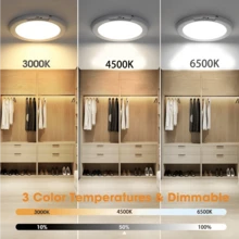 1pc Magnetic Motion Sensor Rechargeable Ceiling Light With Remote Control, Wireless Battery Powered Ceiling Light, No Wiring Required, Magnetic Mount, Dimmable Bathroom Light With Remote, 3 Lighting Modes And Multi-Level Brightness Adjustment, Supports Remote Operation, Timer Setting And Motion Sensor, Timer, 3 Colors, Rechargeable Closet Hallway Light, Wireless LED Ceiling Light, 3-Color Dimmable Indoor Light, Suitable For Wardrobe, Shower, Pantry, Shed, Hallway, Living Room, Kitchen, Bathroom - Multicolor - View 7
