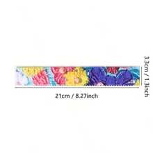 5pcs Colorful Coded Painting Themed Rulers With CM/MM Markings And Colored Coded Scales - Suitable For School, Office, Classroom, Technical Drawing, Measurement Tool For Students, Architects, Artists - Colored Ruler - View 7