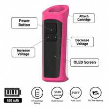 1pc Portable Mini Soldering Iron, LED Digital Display Threaded Electric Soldering Iron, 510 Threaded Interface, Mini Soldering Iron Kit With Display, 400mAh Battery Pack With Adjustable Voltage, Type-C Charging Cable, Fast Heating, With Lanyard For Easy Storage, Compatible With Heating Tips, Suitable For Smartphone, Computer, Camera, Circuit Board Repair, DIY Projects And Electronics Maintenance - Multicolor - View 8