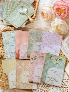 30pcs Scrapbooking Paper, Handmade Diary DIY Decoration Collage Material - MultiWarna - View 3
