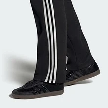 Adidas Samba OG Silver Metallic Cracked Leather Women's JR0035 | Retro Heritage Style, Timeless Silhouette - 核心黑 - 查看 3