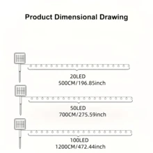 Bộ 100/50/20 đèn LED bong bóng năng lượng mặt trời dùng ngoài trời, cắm trại, 8 chế độ chiếu sáng, thích hợp cho vườn, hiên nhà, ban công, đám cưới, cắm trại ngoài trời và mùa hè. - Bóng bong bóng năng lượng mặt trời - Xem 4