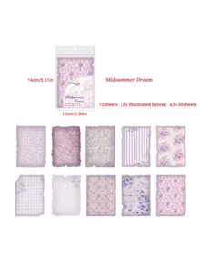 30pcs Scrapbooking Paper, Handmade Diary DIY Decoration Collage Material - MultiWarna - View 18