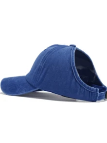 2 chiếc mũ buộc tóc đuôi ngựa, mũ che nắng thoáng khí mùa hè, mũ lưỡi trai denim kiểu retro - Nhiều màu - Xem 4