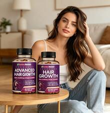 Comunvitam 2 Bottles-24-In-1 Multicomponent Health Capsules For Daily Nutritional Support, Infused With Biotin, Collagen & Natural Extracts, 120 Count Providing 2-Month Supply - 120抽*2 - 查看 2