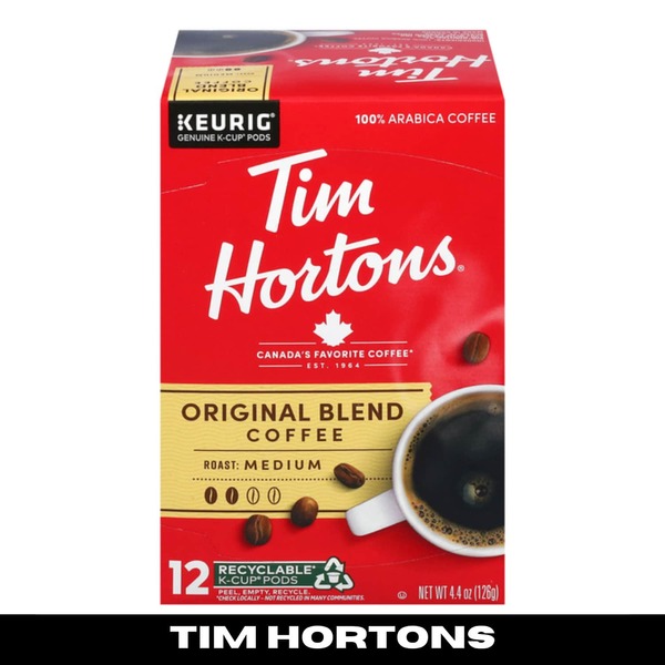 Tim Hortons Café molido de tueste medio, mezcla original, 2 paquetes de 0.37 Oz