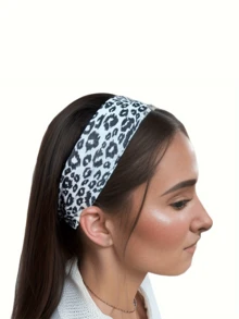 3pcs/Set Leopard Print Soft Non-Slip Headbands, Elastic Yoga Sports Hair Accessories, Versatile For Daily Wear,Festival,Party - Multicolor - View 2