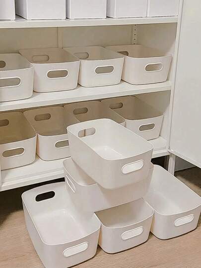 1 Set Of Multifunctional Storage Box Set - Suitable For Cosmetics, Snacks, Etc. -Plastic Storage Boxes For Kitchens, Bathrooms, And Dormitories, , Home Decoration, Room Decoration, Practical Gifts For Family And Friends