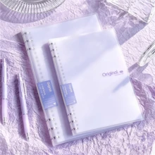 1本A5/B5三环活页笔记本，可拆卸活页本，高品质笔记本/记事本，适用于学生和办公用途 - 彩色 - 查看 22