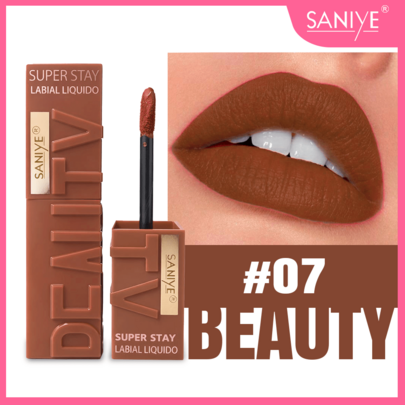 Descubre el Poder Mate que No Se Mueve: Set de 3 Labiales Super Stay SANIYE