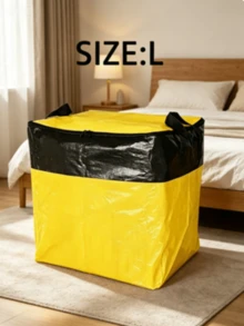 1pc Extra Large Zipper Moving Bag, Suitable For Moving, Travel And Storage. Large Capacity Rectangular Design, Space-Saving, Can Store Clothes, Bedding And Household Items. Durable And Portable. - Multicolor - View 15