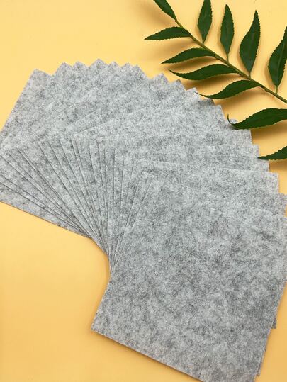 [5/10/20/30 Pcs] 13cm*13cm Grey Felt Fabric, Pre-Cut No Trimming Needed, Non-Shedding, Suitable For Doll Accessories, Coasters, DIY Crafts