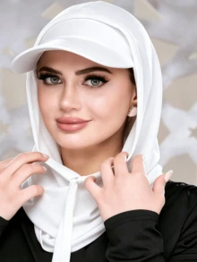 Muslim Women's Hooded Headscarf, Neck Warmer, Full Head Cover Hat, All-In-One UV Protection Mask, Suitable For All Seasons,Summer,Beach - Scarf - View 19