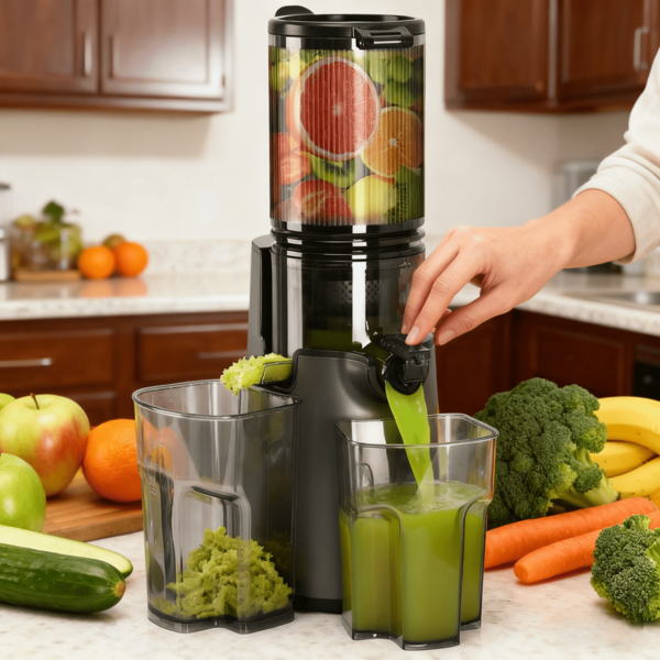 Juicer Machines With 5.4 Large Feed Chute, 400W Cold Press Juicer For Whole Vegetables And Fruits, Slow Masticating Juicer Easy To Clean Juice Extractor Machine High Juice Yield,Countertop Juicer, Kitchen Food Processor