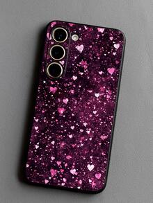 1个奢华璀璨心形防摔防滑黑色手机壳，兼容三星Galaxy A04e/A05s/A13/A14/A15/A34/A35/A50/A52/A53/A54/S21/S22/S23/S24/S25/S25Ultra - 黑色 - 查看 6