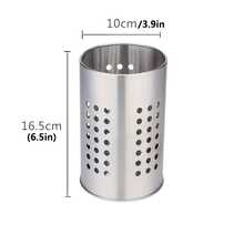 Rak Penyimpanan Peralatan Dapur Stainless Steel - Keranjang Peralatan dengan Desain Drainase, Pengering Peralatan Dapur Multifungsi Cocok untuk Penyimpanan di Atas Meja, Pengorganisasian Dapur - View 13