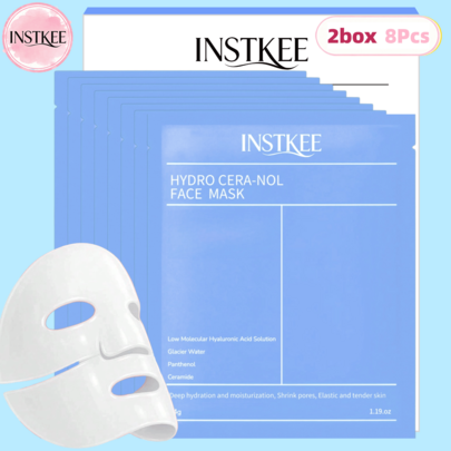 Hydro Cera-Nol Real Deep Mask, Hydrating Overnight Hydrogel Mask, Moisturizing, Redness Reducing, Quick Soothing, Korean Skin Care, Daily Skincare Essential, Perfect Gift For Her, After Outdoor Sweat & Dust Skin Recovery