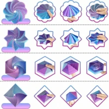 2 món đồ chơi giảm căng thẳng in 3D, thiết kế hình lục giác fractal, hình xoắn ốc xoay, đồ chơi giảm stress giác quan, thích hợp làm quà tặng ngày lễ, Giáng sinh, sinh nhật (màu tím nhạt), trò chơi tiệc tùng, tiệc độc thân, đồ dùng tiệc độc thân, trò chơi tiệc tùng, kỷ niệm, đồ chơi, trang trí sinh nhật, đồ dùng tiệc tùng, đồ dùng tiệc sinh nhật, đồ dùng tiệc tốt nghiệp. - Nhiều màu - Xem 5