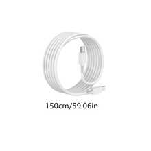 45W USB C 轉 USB C 超快充數據線，5A 耐用防纏繞充電線，適用 /Galaxy/筆記本電腦/平板系列，黑白配色 - 白色 - 查看 10
