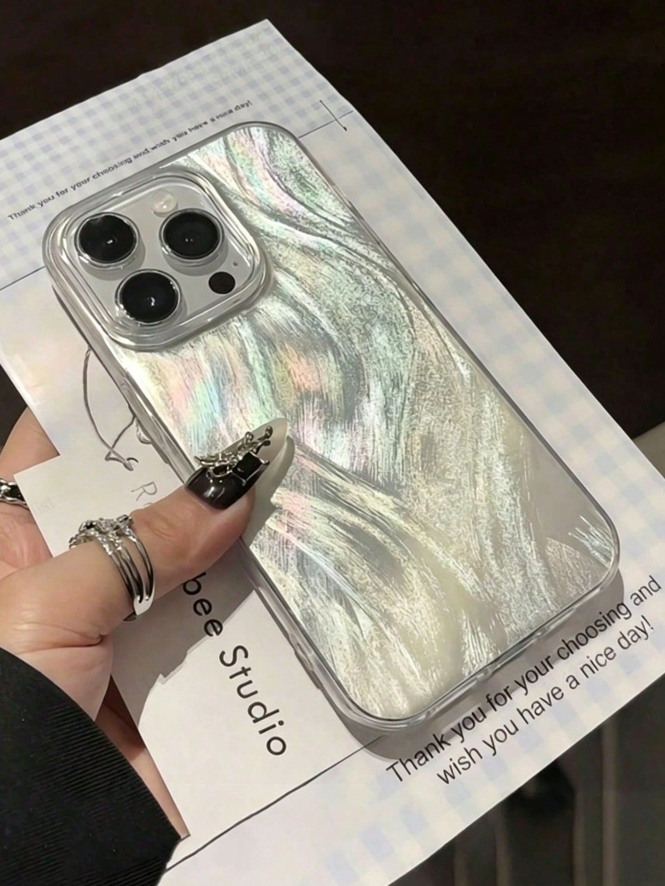 TPU Shock-Proof Phone Case With Large Lens Hole, Minimalist Design, Compatible With IPhone 11/12/13/13 Pro Max/14 Pro Max/15/15 Pro/15 Plus/15 Pro Max/16/16 Pro/16 Plus/16 Pro Max/17/17 Air/17 Pro - Multicolor - View 1