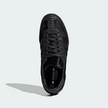 Adidas Samba OG Silver Metallic Cracked Leather Women's JR0035 | Retro Heritage Style, Timeless Silhouette - 核心黑 - 查看 4