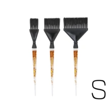 1件装 Stylance 专业美发沙龙染发工具，柔软尼龙染发刷，大/中/小号可选，黑金配色 - 彩色 - 查看 13