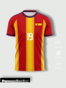 Custom Spain Special Edition Soccer Jersey Shirt, 2026 Soccer Sports Red Summer - Red - View 2