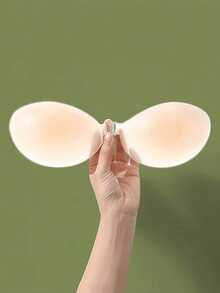 1pc New Invisible Silicone Bra, Invisible Adhesive Push-Up Bra, Women's Bra, Invisible Push-Up Bra, Suitable For Women. Perfect For Backless Evening Dresses And Special Occasions. - A - View 1