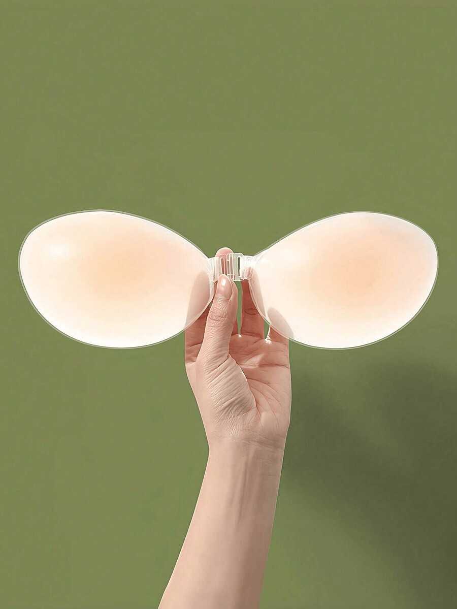 1pc New Invisible Silicone Bra, Invisible Adhesive Push-Up Bra, Women's Bra, Invisible Push-Up Bra, Suitable For Women. Perfect For Backless Evening Dresses And Special Occasions. - A - View 1