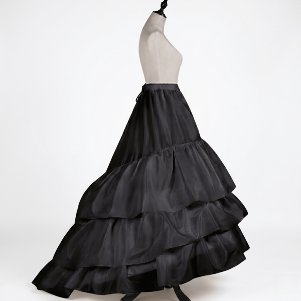 Enagua de 3 capas con cola, para vestido de novia, vestido de gala, vestido de baile