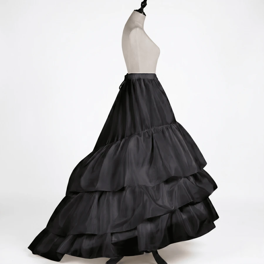 3-Layer Petticoat Underskirt With Train, For Wedding Dress, Formal Gown, Ball Gown - Multicolor - View 1