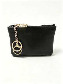 Ví mini đa năng tối giản, ví đựng tiền xu nhỏ gọn có khóa kéo, ví đựng thẻ, túi đựng mỹ phẩm di động. - Nhiều màu - Xem 9