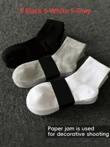 1/5/10/15/20 pares de calcetines de tobillo versátiles y ligeros para hombres, calcetines altos para mujeres y medias, calcetines de tripulación para hombres, calcetines de marinero para mujeres - Multicolor - Ver 18