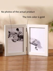 2/3/4-Fold Collapsible Photo Frame, Displays 4x6" And 5x7" Photos, Versatile Gift For Mother's Day, Weddings, Family Memories - Space-Saving Home Decor, Pet Photo Display, Office Desk Organizer, Photo Wall Starter Kit, Anniversary Keepsake - Multicolor - View 6
