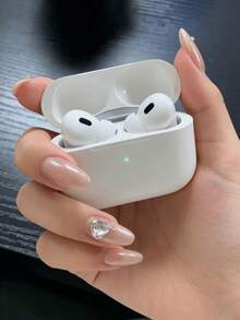 True Wireless Bluetooth Earbuds With Built-In Microphone For Clear Calls, Long Battery Life, Sweat-Resistant Design, Compatible With IOS And Android Devices, Suitable For Fitness, Running And Daily Use - White - View 1