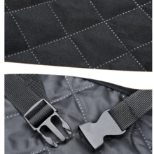 可折叠防水小型/中型犬车载座椅，加厚款提供更佳舒适性和耐用性，提升宠物出行安全性 - 黑色 - 查看 8