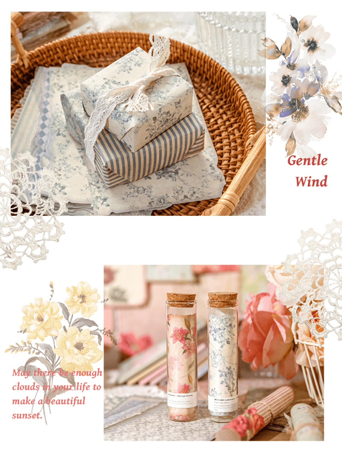 30pcs Scrapbooking Paper, Handmade Diary DIY Decoration Collage Material - MultiWarna - View 1