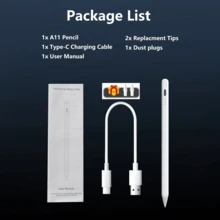 Bút cảm ứng đa năng tương thích với iPad 2018-2024, cảm ứng độ nghiêng, nhận diện lòng bàn tay, bút cảm ứng độ chính xác cao, độ trễ thấp tiên tiến, sạc USB, pin lithium-polymer có thể sạc lại, dùng để ghi chú, vẽ và ký tên - Bao gồm linh kiện điện tử. - Nhiều màu - Xem 5