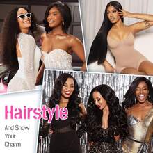 Uveous 13x6 Lace Frontal Wig  Human Hair 200% Density Straight Lace Front Wigs Human Hair HD Transparent Lace Glueless Wig Pre Plucked With Baby Hair 15A Brazilian Virgin Human Hair Wigs For Women - SNatural - 查看 11